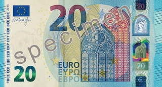 new 20 euro front