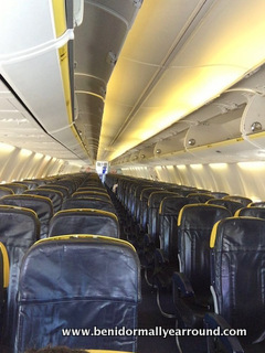 empty ryanair plane