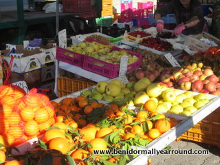 fruit stall at market