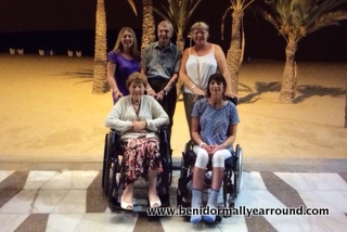 Evening stroll along Levante promenade