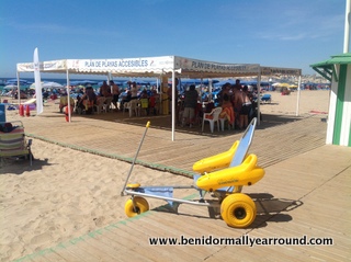 disabled buggy on Levante beach