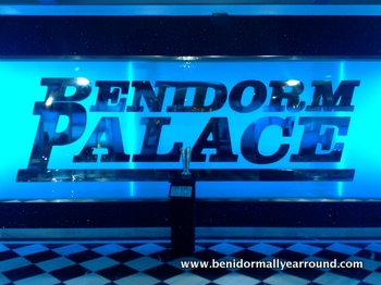 Benidorm Palce logo in foyer