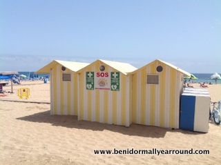 First Aid Hut on Levante beach