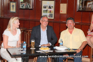 mayor with Juan and lesley owners of Rockys