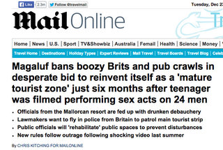 Daily Mail headline