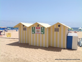 First Aid Hut on levante beach