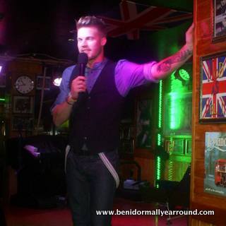 Performing Olly Murs tribute show in Benidorm